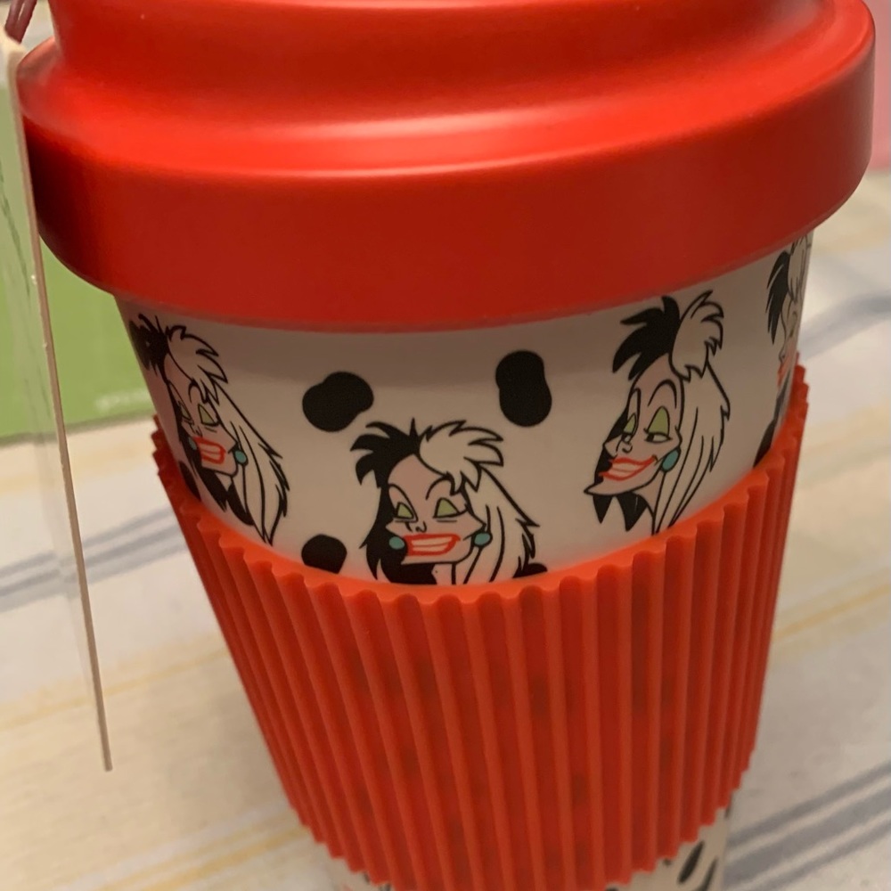 Disney Skinny Dip Cruella 16 oz Bamboo Travel mug